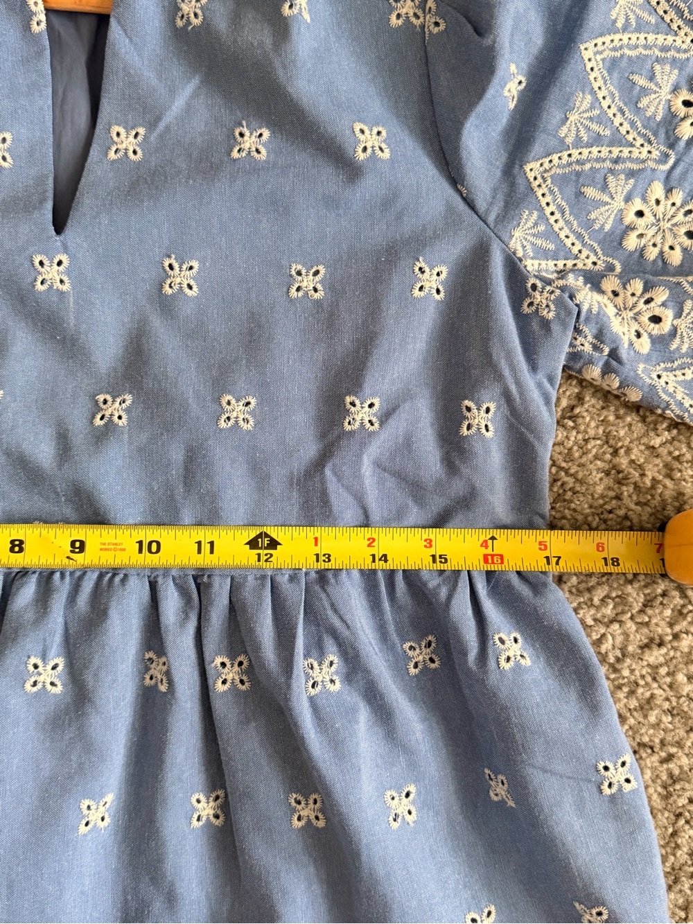 NWOT TUCKERNUCK Chambray Embroidered Crawford Dress - Picture 11 of 13